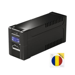SilverCloud SafePC 650AVR UPS csomag, 360 W teljesítménnyel és öntapadós zászlóval