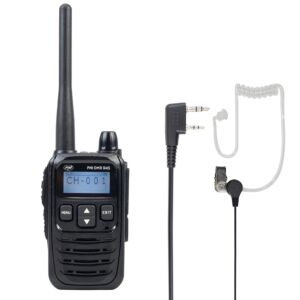 Csomag PNI DMR R45 hordozható rádióállomás digitális és analóg, 446MHz + PNI HS84 fejhallgató mikrofonnal