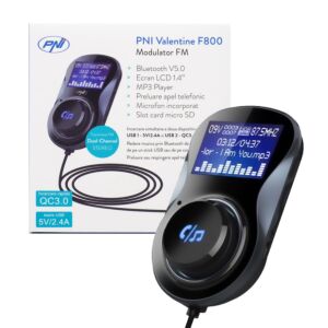 FM PNI Valentine F800 Bluetooth FM modulátor
