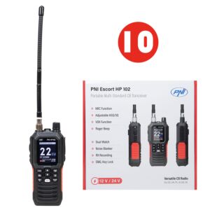 Doboz 10 db hordozható CB rádióállomással PNI Escort HP 102