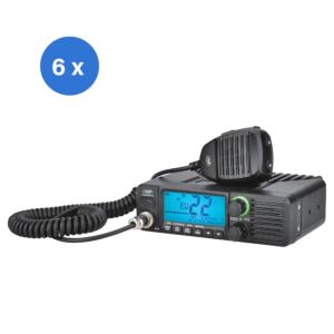 Mélynyomó 6 darabos CB rádióállomással PNI Escort HP 40 multistandard, 4W, AM, FM, 12-24V, ASQ, RF erősítés