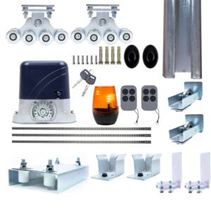 Teljes PNI AP800D önhordó kapuautomatizálási készlet, motor, kerekek, fotocellák, távirányító, lámpa, 6 méter állvány.