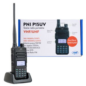 Hordozható VHF / UHF rádióállomás PNI P15UV