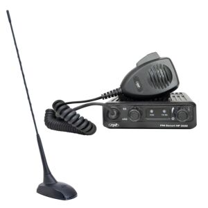 CB rádióállomás és antenna a csomagban
