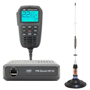 CB rádióállomás csomag PNI Escort HP 65 ASQ és CB antenna PNI ML70 mágnessel
