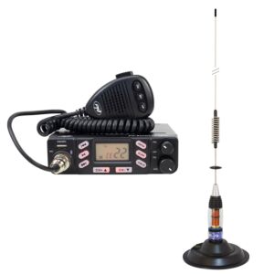 CB rádióállomás csomag PNI Escort HP 6800 ASQ, 12/24 V, CB antennával és PNI ML70 mágnessel