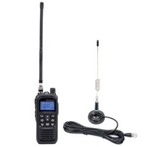 PNI Escort HP 92 Multi Standard 4W, 12-24V AM-FM hordozható CB rádióállomás csomag PNI ML29 CB antenna mágneses