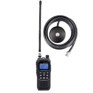 Hordozható CB rádióállomás készlet PNI Escort HP 92 multi standard 4W, 12-24V AM-FM BNC mágneses talppal