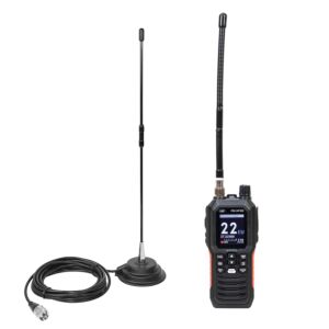 Hordozható CB rádióállomás csomag PNI Escort HP 102 több szabványú, 4W, 12V-24V, AM-FM CB antennával PNI Extra 40 mágnesekkel