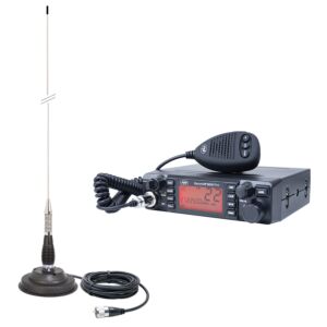 HP 9001 PRO ASQ állítható, AM-FM, 12 V, 4 W + CB PNI ML100 antenna