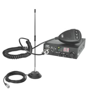 CB rádióállomás csomag PNI Escort HP 8000L ASQ + CB antenna PNI Extra 40 mágnessel