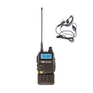 Csomagolj hordozható VHF/UHF rádióállomás CRT FP00 kettős sávú és PNI HS82 headset