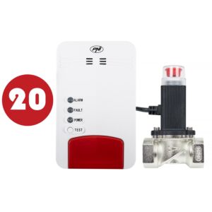 PNI Safe House Dual Gas 250 készlet szénmonoxid (CO) érzékelővel, földgázzal és mágnesszeleppel