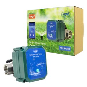 PNI SV200 intelligens vízszelep, Wi-Fi csatlakozás, IP65, DN20, 3/4 Tuya alkalmazás, Amazon Alexa kompatibilis