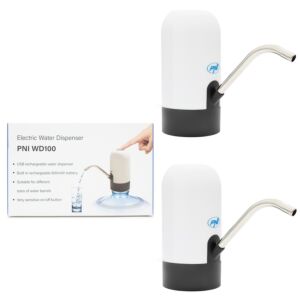Csomag 2bc elektromos vizes palackszivattyú PNI WD100 USB-C töltés, 800mAh akkumulátor, 4W teljesítmény