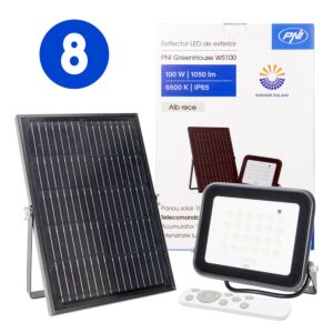Bax 8 db LED reflektorral PNI GreenHouse WS100