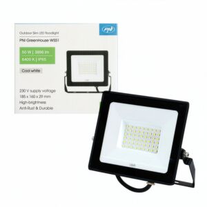 Vékony LED reflektor PNI GreenHouse WS51 50W, 6400K