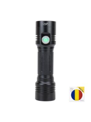 PNI Adventure F200 alumínium dupla zseblámpa szett LED-del, 4000mAh akkumulátorral és öntapadós zászlóval