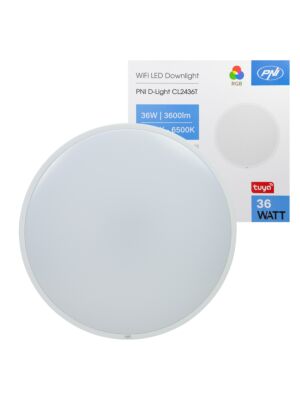 PNI D-Light CL2436T Wi-Fi LED mennyezeti lámpa, Tuya, RGB