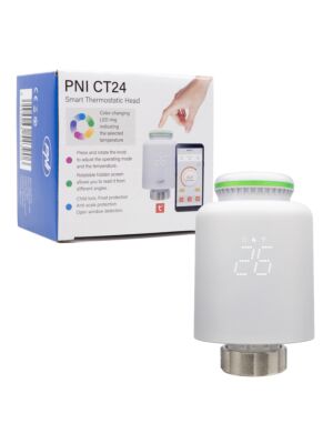 PNI CT24 intelligens termosztatikus fej radiátorhoz, Tuya Smart mobilalkalmazás