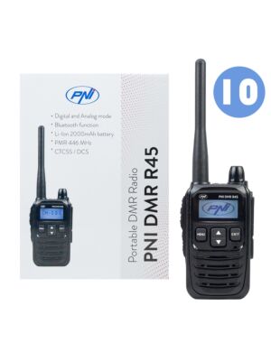 Doboz 10 db PNI DMR hordozható rádióállomással