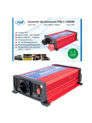 PNI L1200W 12V tápegység inverter