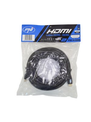 HDMI kábel PNI H1000 Nagy sebességű 1.4V, plug-in, Ethernet, aranyozott, 10m