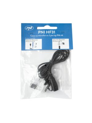 Headset mikrofonnal PNI HF31, 2 érintkezős PNI-M típusú