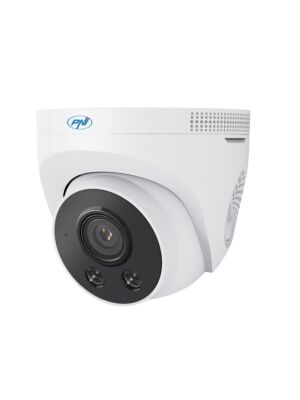 Videó megfigyelő kamera PNI IP505J POE, 5MP, dóm, 2,8mm, kültéri használatra, fehér