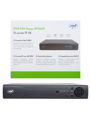 PNR House IP716LR NVR, 16 csatornás IP 4K, H.265