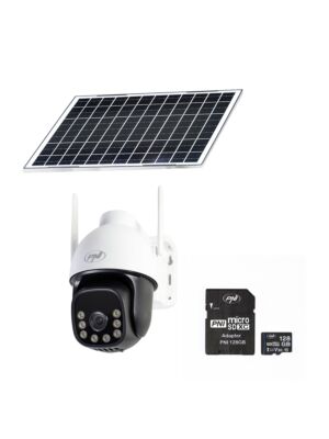 PNI IP74 Live AOV Black Light 4MP videó megfigyelőkamera csomag és PNI 128 GB-os kártya