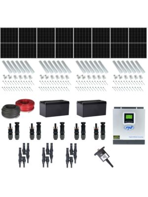 Fotovoltaikus készlet 8 panellel, 370 W-os monokristályos