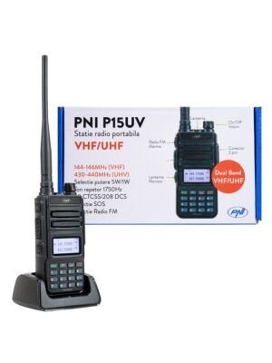 Hordozható VHF / UHF rádióállomás PNI P15UV