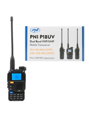 Hordozható VHF/UHF rádióállomás PNI P18UV, kétsávos