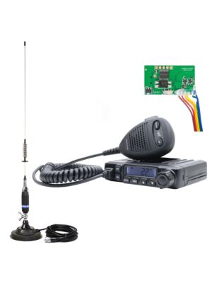 CB rádióállomás csomag PNI Escort HP 6550 telepített PNI ECH01-gyel + CB antenna PNI S75 mágnessel
