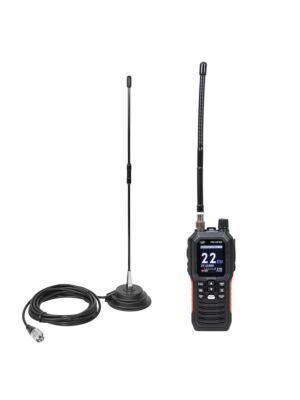 Hordozható CB rádióállomás csomag PNI Escort HP 102 több szabványú, 4W, 12V-24V, AM-FM CB antennával PNI Extra 40 mágnesekkel