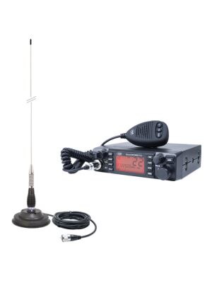 HP 9001 PRO ASQ állítható, AM-FM, 12 V, 4 W + CB PNI ML100 antenna