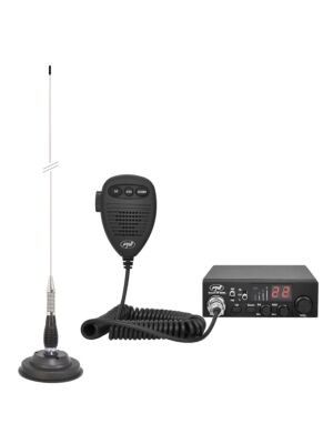 Kit CB rádió CBI ESCORT HP 8000L ASQ + CB antenna PNI ML100