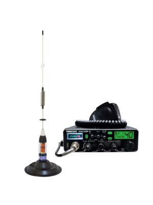 Kit Rádió CB elnök WALKER II ASC + CB Antenna PNI ML70, hossz 70cm, 26-30MHz, 200W