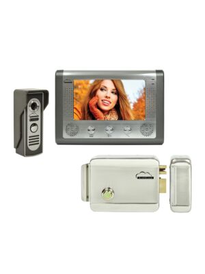 SilverCloud House 715 video kaputelefon készlet 7 hüvelykes LCD képernyővel és SilverCloud YL500 elektromágneses Yala-val