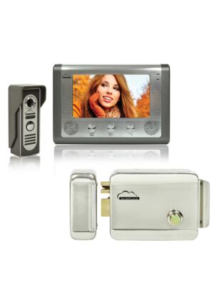 SilverCloud House 715 videó interfész készlet 7 colos LCD képernyővel és Yala elektromágnesességgel SilverCloud YR300