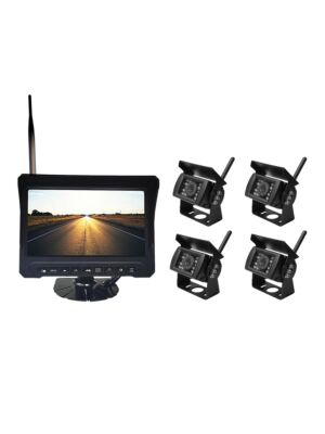 PNI TRK506 vezeték nélküli videó megfigyelő készlet kamion DVR-hez LCD monitorral és 4 kamerával