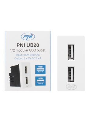 PNI UB20 dupla USB aljzat