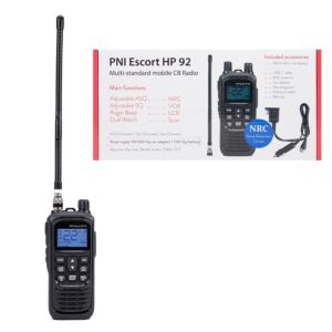 Hordozható CB rádió PNI Escort HP 92 töltő nélkül, több szabványos, 4W, AM-FM, NRC, Dual Watch, Roger Beep, ASQ