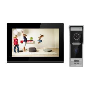 PNI VP8373 intelligens videó kaputelefon 1 monitorral, 7 hüvelykes 1080p érintőképernyővel, WiFi-vel, Tuya mobilalkalmazással, IP65-tel, autós töltőhellyel