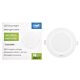 LED spotlámpa PNI D-Light CL2518 18W, süllyesztett, kerek, 220.7*28.9mm, 6400K, 230V táp, 1980 lm, fehér