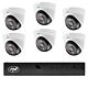 Videó megfigyelő csomag 6 kamerával és 20 méteres kábelekkel
